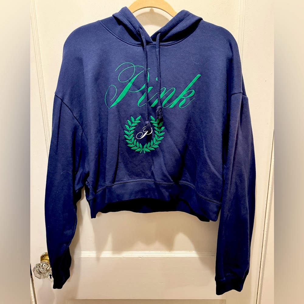 VS Pink Crop Hoodie
